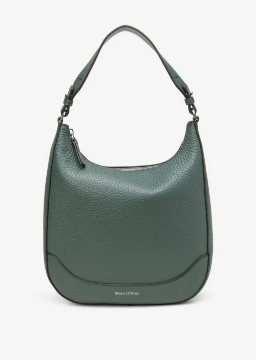 Hobo Bag medium aus genarbtem Rindleder