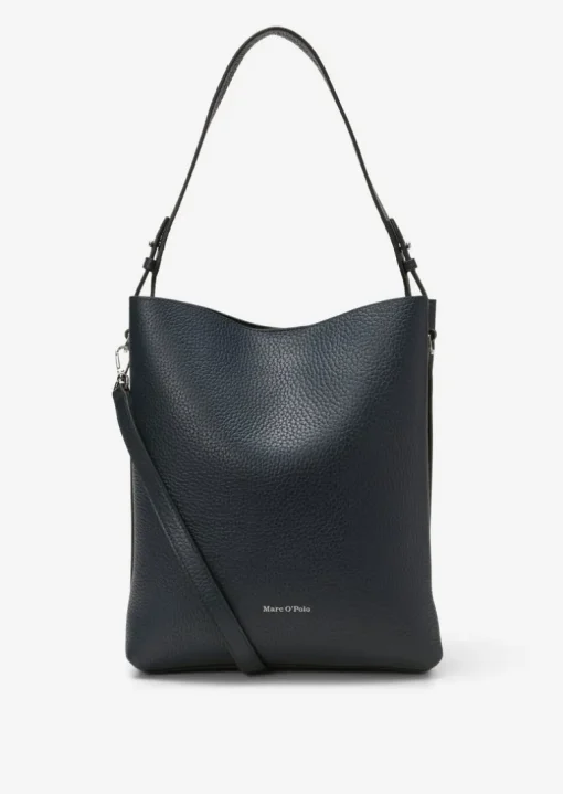 Hobo Bag medium aus genarbtem Rindleder