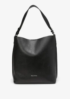 Hobo Bag medium aus genarbtem Rindleder