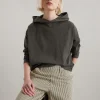 Hoodie relaxed aus softem Ripp-Jersey