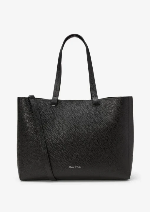 3-in-1 Shopper medium aus genarbtem Rindleder