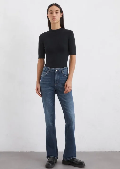 Jeans Model Kiruna flared aus Organic-Cotton-Mix-Stretch