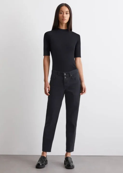Jeans Model Theda boyfriend cropped aus Brushed Cotton-Twill