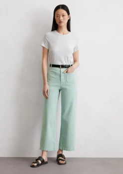 Jeans-Culotte Model Tolva regular cropped aus Organic Cotton Stretch