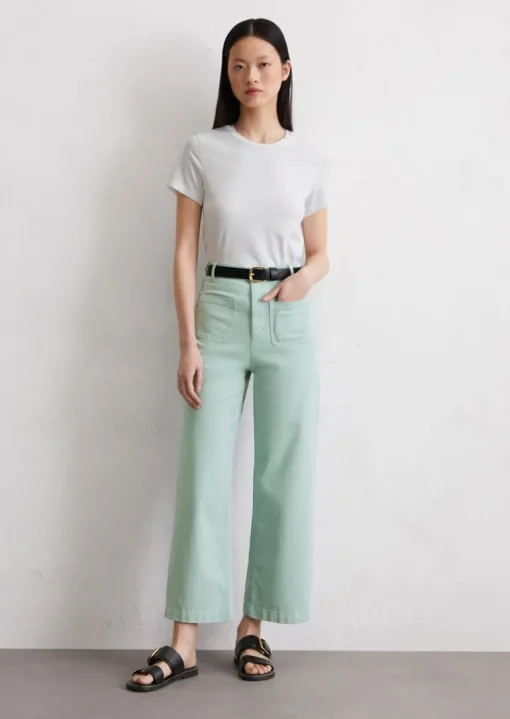 Jeans-Culotte Model Tolva regular cropped aus Organic Cotton Stretch