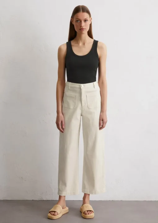 Jeans-Culotte Model Tolva regular cropped aus Organic Cotton Stretch