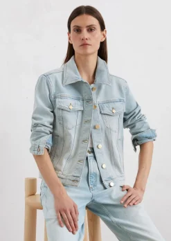 Jeansjacke regular aus Baumwolle-Lyocell-Stretch