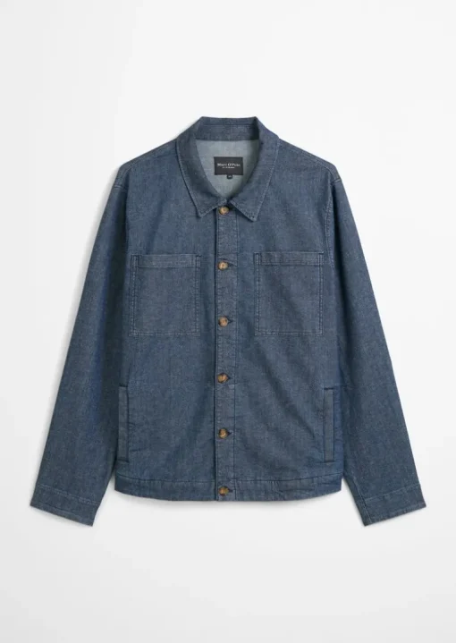 Jeansjacke regular aus Bio-Baumwoll-Hanf-Mix