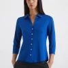 Jersey-Bluse regular aus LENZING™ ECOVERO™