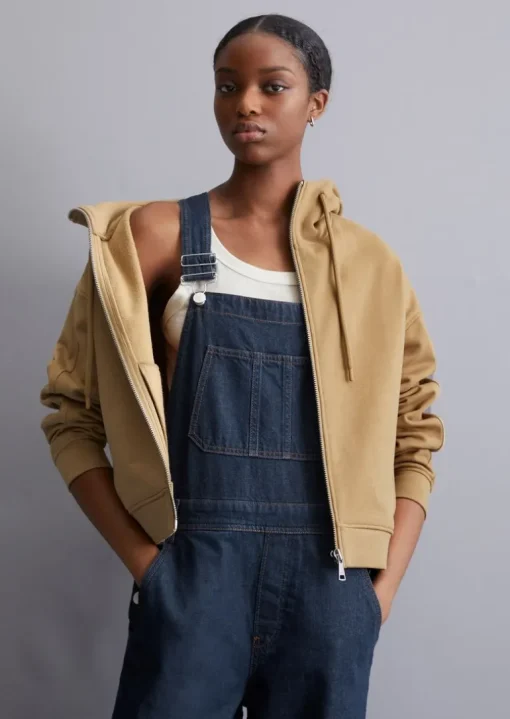 Kapuzen-Sweatjacke relaxed aus Organic Cotton