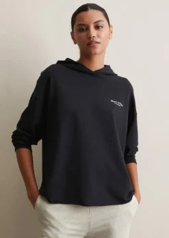 Kapuzensweatshirt regular aus Organic-Cotton-Viskose-Mix