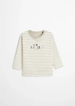 KIDS-BOYS Langarm-Shirt mit bunter Bruststickerei