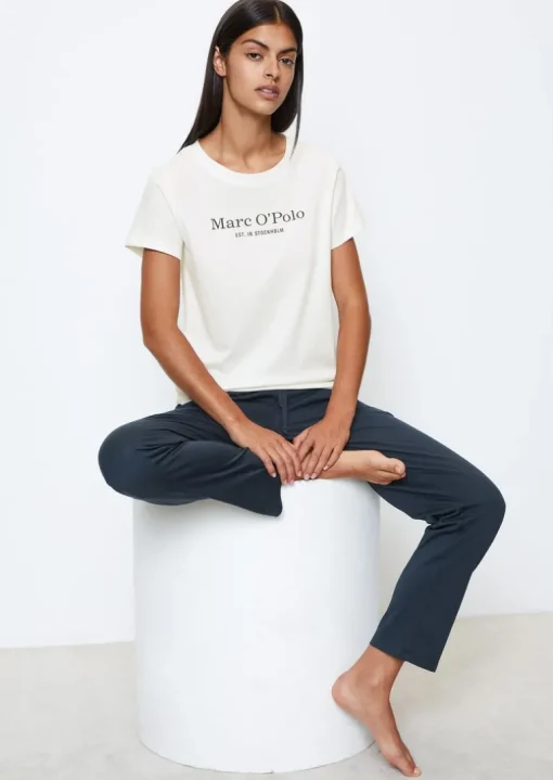 Kurzarm-Lounge-Shirt aus Bio-Baumwoll-Jersey