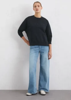 Logo-Sweatshirt relaxed aus Organic Cotton