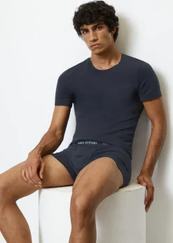 Lounge-T-Shirt mit Rundhalsausschnitt im 2er Set