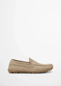 Mokassin aus softem Veloursleder