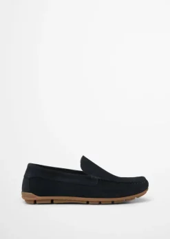 Mokassin aus softem Veloursleder