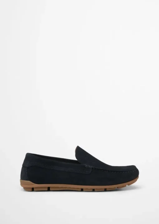 Mokassin aus softem Veloursleder