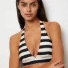 Neckholder-Bikini-Top aus recyceltem Material