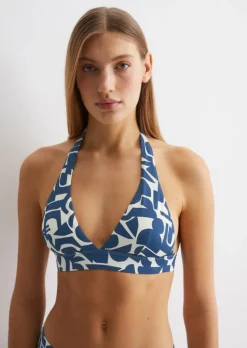 Neckholder-Bikini-Top aus recyceltem Material