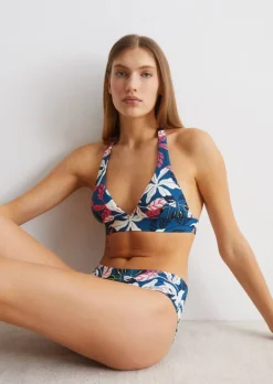 Neckholder-Bikini-Top aus recyceltem Material