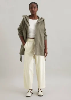 Parka oversized aus Cotton Stretch Twill