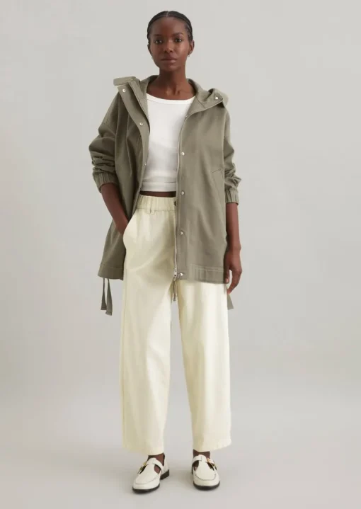 Parka oversized aus Cotton Stretch Twill