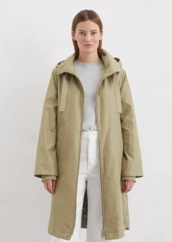 Parka regular aus recyceltem Polyester-Canvas