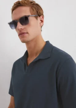 Poloshirt Jersey regular aus Bio-Baumwolle und Leinen