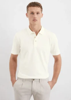 Poloshirt Piqué regular mit Dreiecks-Struktur
