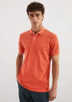 Poloshirt Piqué shaped aus Bio-Baumwoll-Stretch