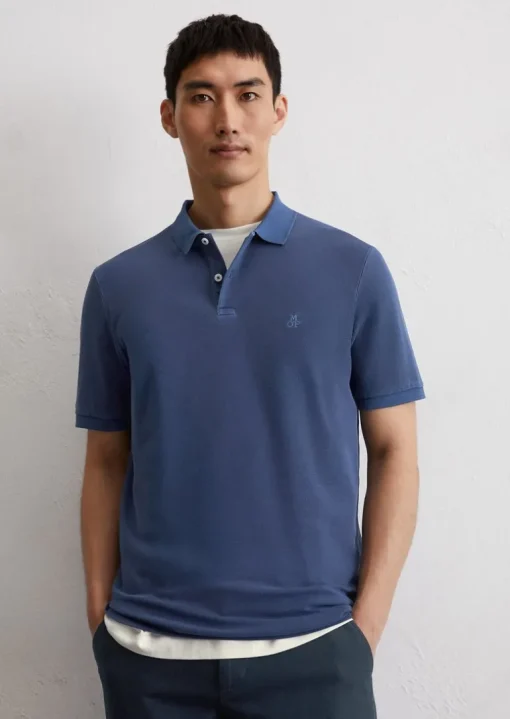 Poloshirt Piqué shaped aus Organic Cotton-Stretch