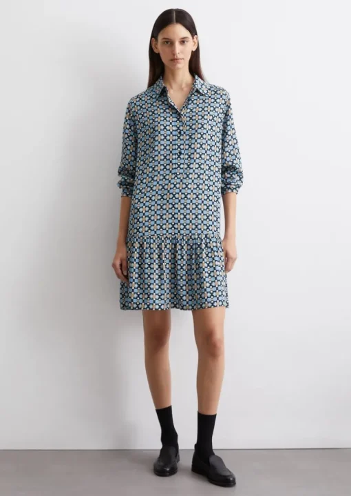 Print-Kleid loose aus LENZING™ ECOVERO™