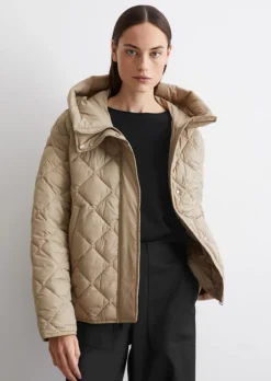 Puffer-Cape-Jacke regular aus recycelter Nylon-Performance-Qualität