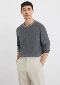 Pullover regular aus Bio-Baumwoll-Leinen-Mix