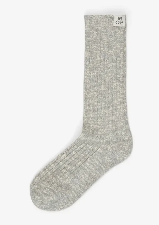 Rippstrick-Socken aus softem Bio-Baumwoll-Mix
