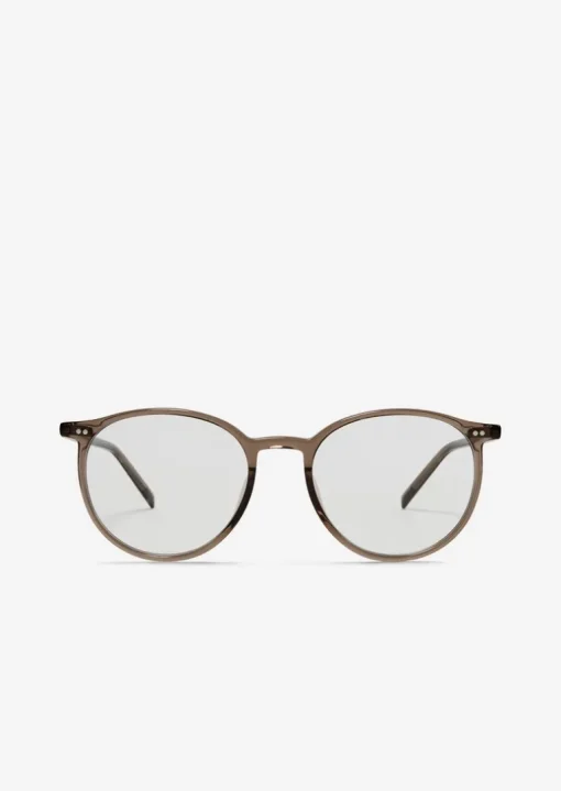 Runde Unisex-Panto-Brille aus hochwertigem Acetat