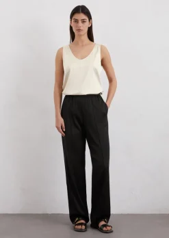 Satinhose wide aus Viskose-Stretch