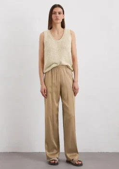 Satinhose wide aus Viskose-Stretch