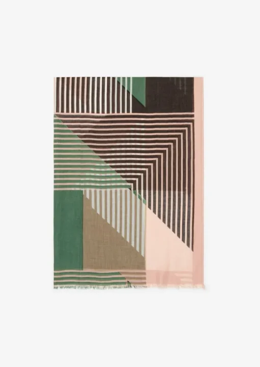 Schal mit Allover-Print mit TENCEL™ Lyocell