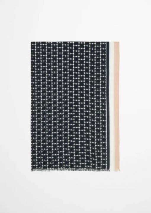 Schal mit Allover-Print mit TENCEL™ Lyocell