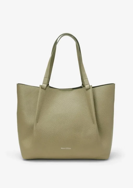 Shopper large aus genarbtem Rindleder