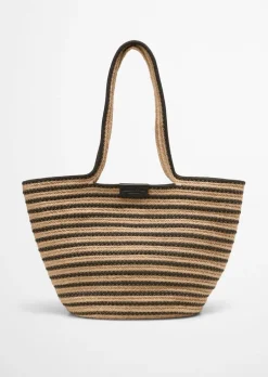 Shopper large aus Jute-Baumwoll-Mix