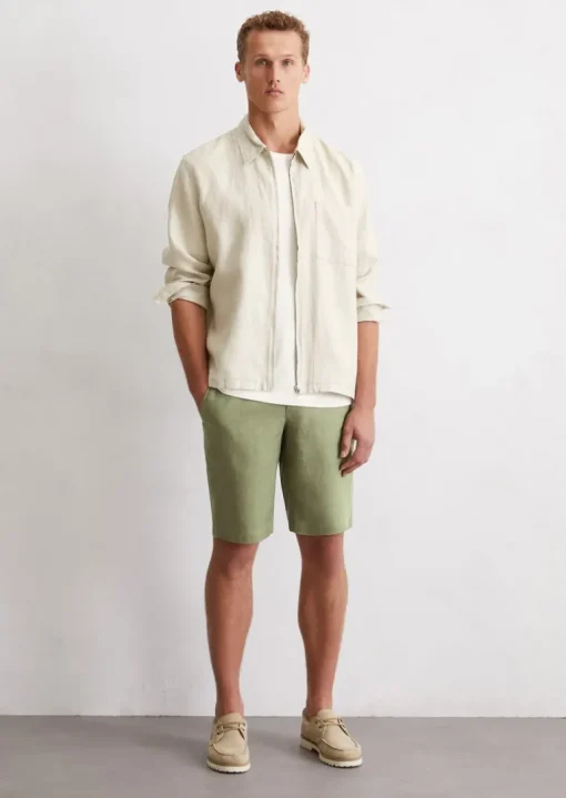 Shorts Model Reso jogger aus reinem Leinen