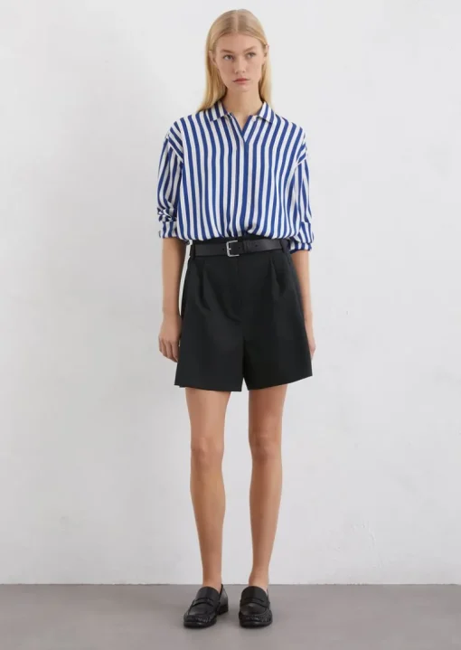 Shorts tailored aus Polyester-Schurwolle-Mix