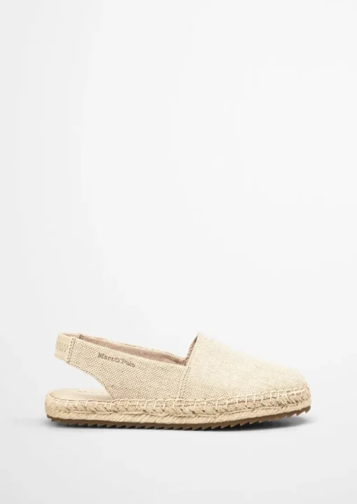 Slingback-Espadrilles aus Bio-Baumwoll-Canvas