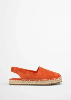 Slingback-Espadrilles aus Suede-Ziegenleder