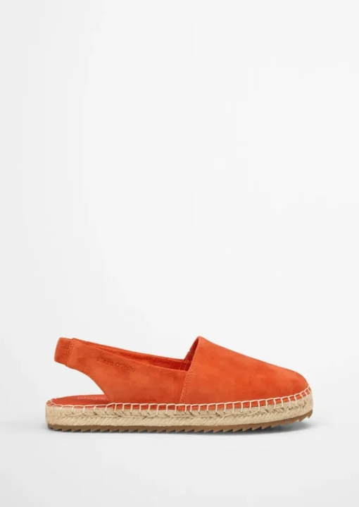 Slingback-Espadrilles aus Suede-Ziegenleder