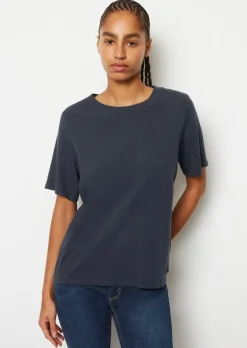 Slub-Jersey-T-Shirt loose aus softer Bio-Baumwolle
