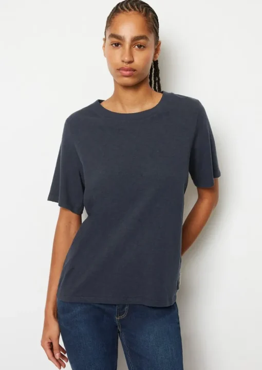 Slub-Jersey-T-Shirt loose aus softer Bio-Baumwolle